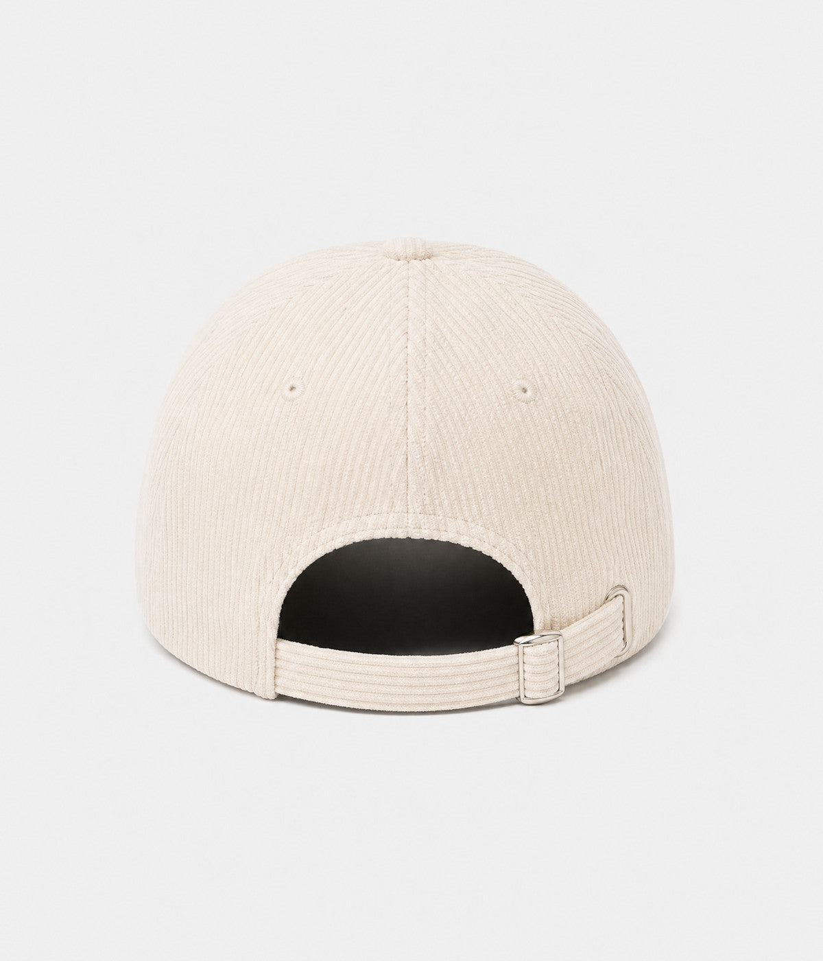 CALIFORNIA CORDUROY. corduroy cap in CREAM, back view