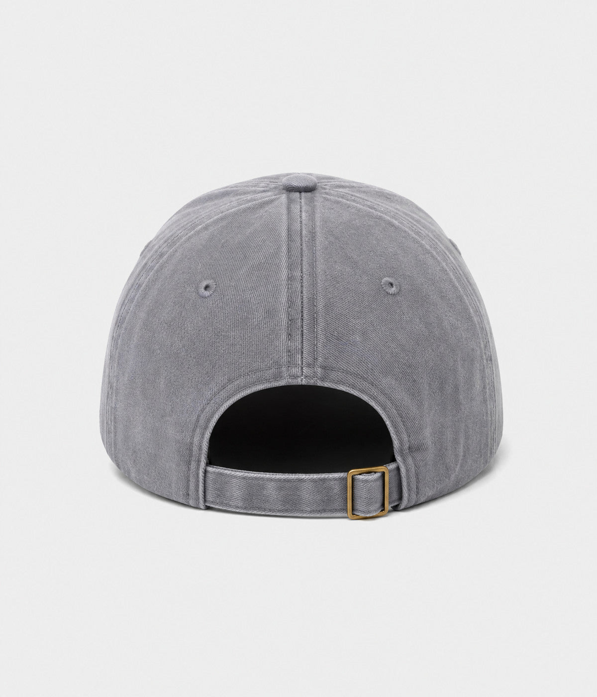 MILANO. washed cotton dad cap in GREY, back view