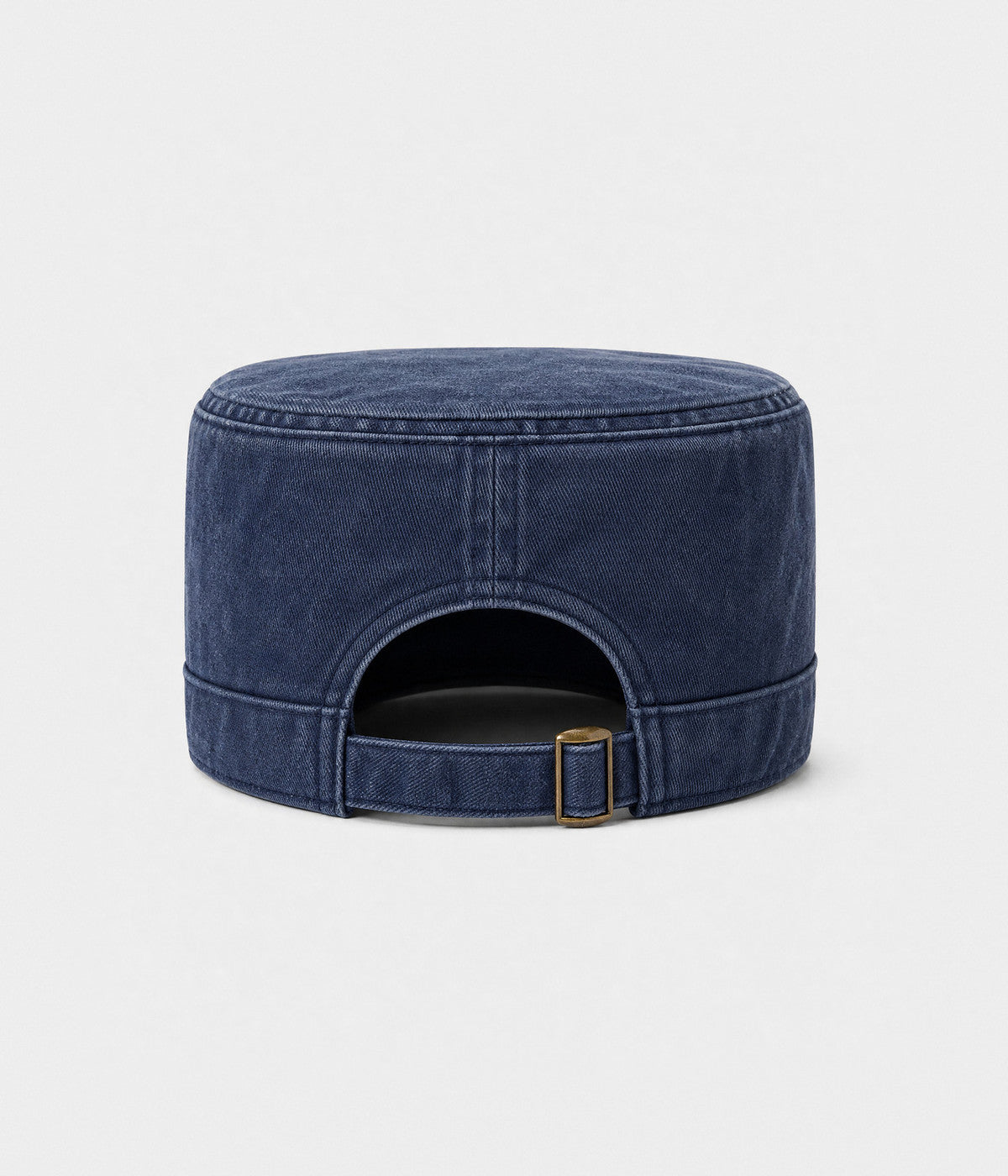 WASHED CADET. washed cotton cadet cap in NAVY, back view