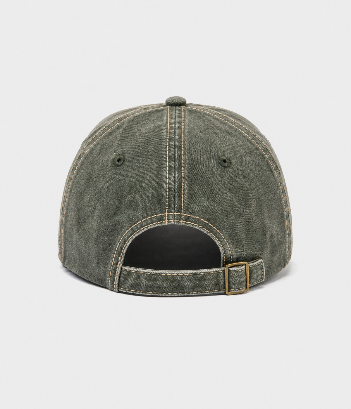 RETRO 1985. washed cotton cap in green, back view