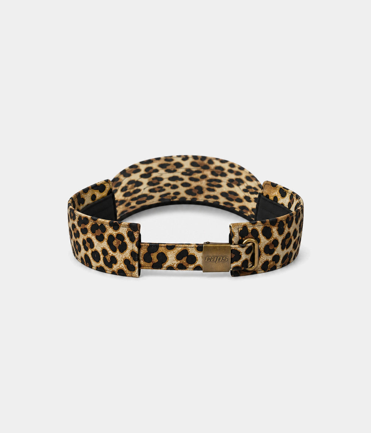 LEOPARD VISOR. visor in BROWN, back view