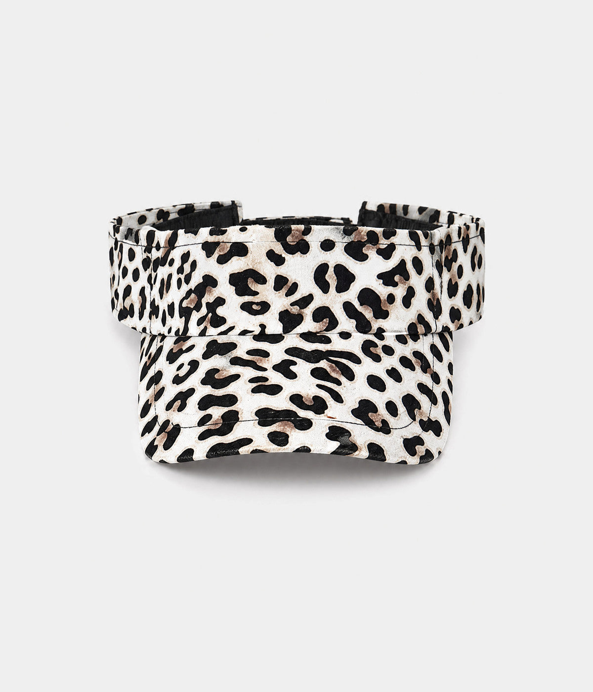 LEOPARD VISOR. visor in WHITE, front view
