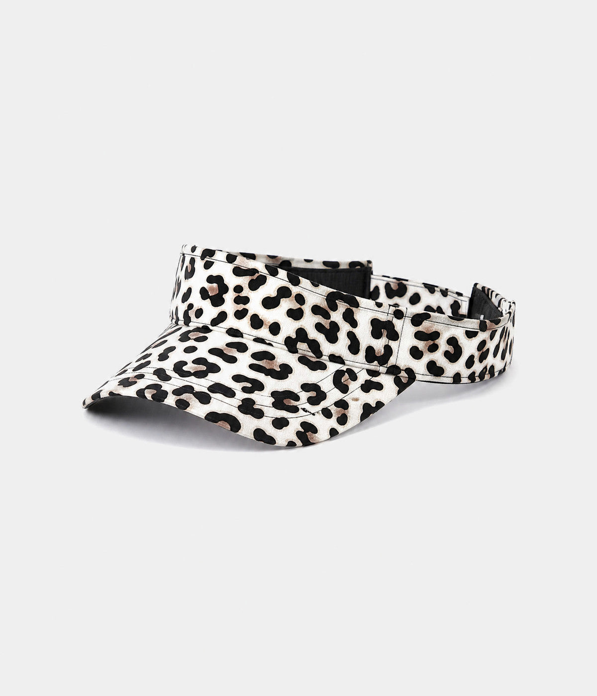 LEOPARD VISOR. visor in WHITE, side view