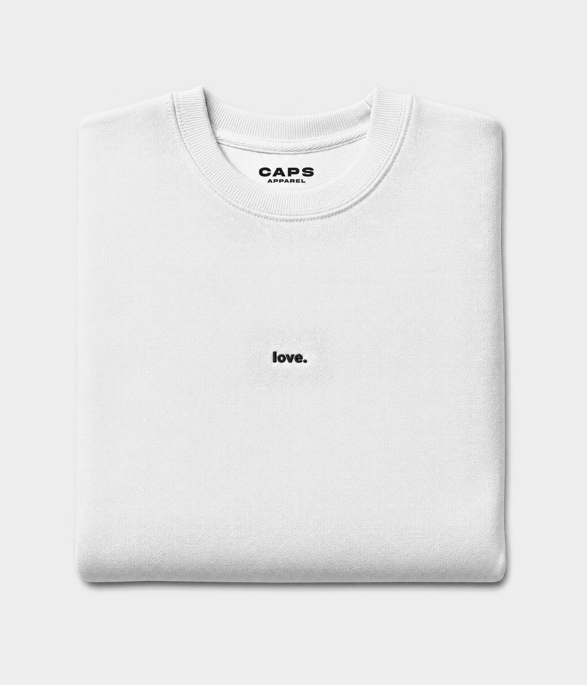 LOVE SWEATER.-CAPS