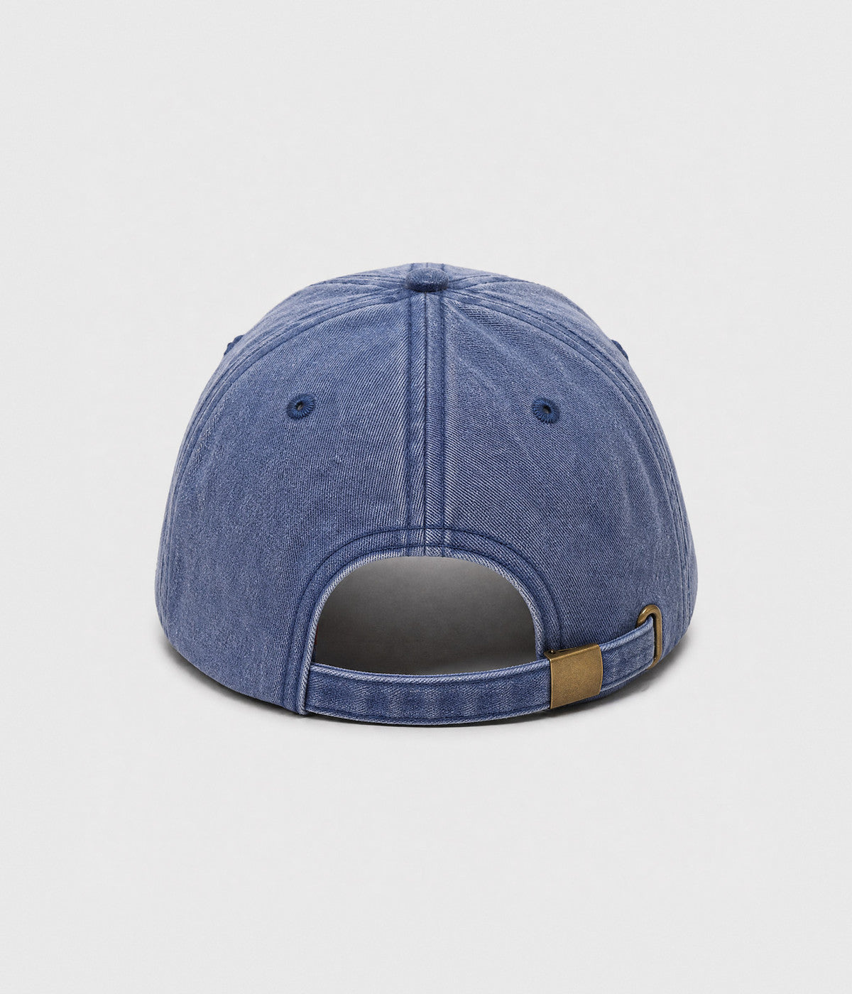 SUNDAY FOREVER. washed half-leopard dad cap in NAVY, back view
