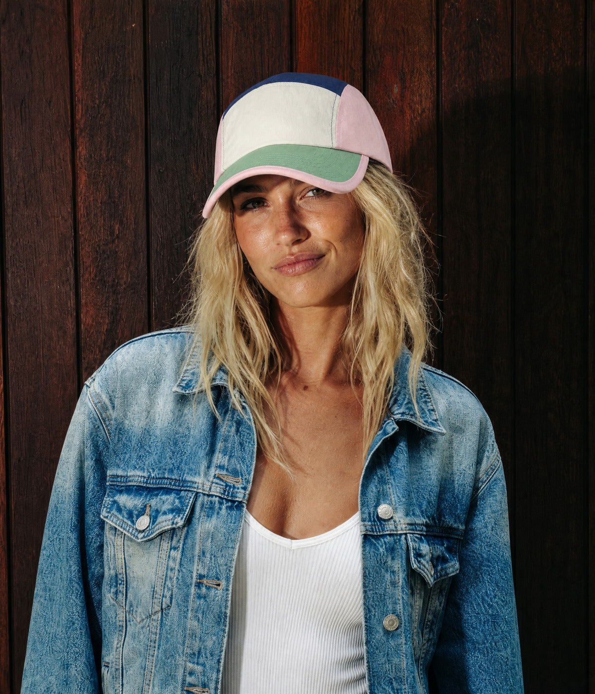 PATCHWORK CAMP. — PINK worn