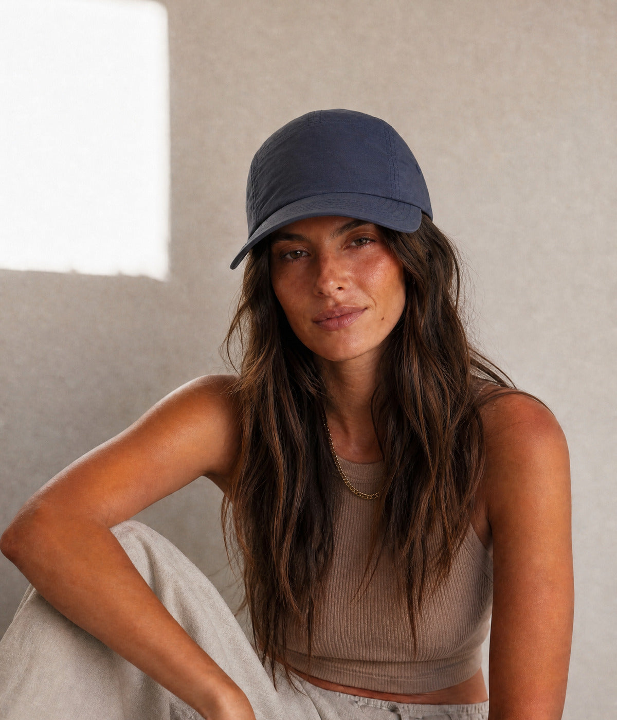 QUICK DRY CAMP. — NAVY worn