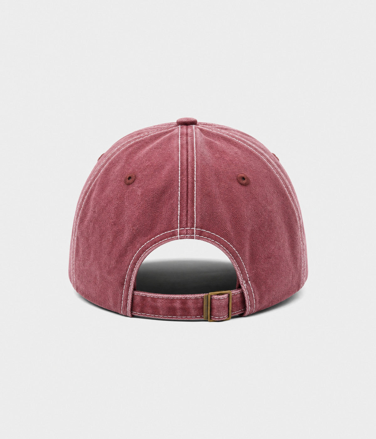 RETRO 1985. washed cotton cap in red, back view