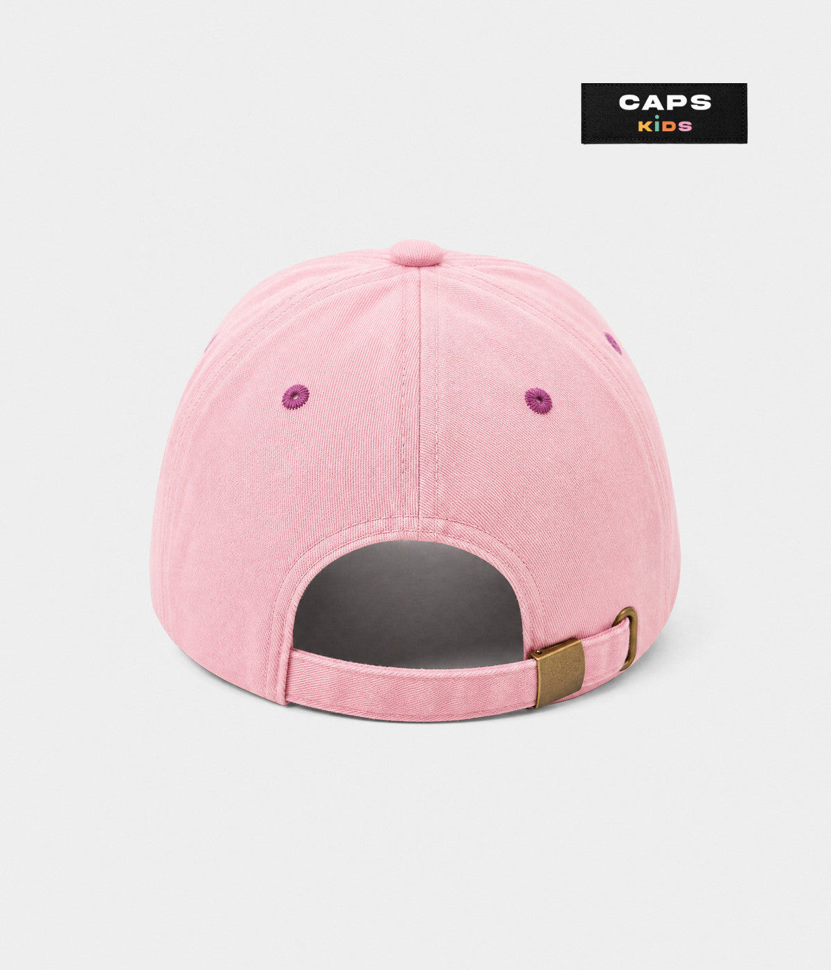 SUNNY DAY. cotton cap in pink, back view