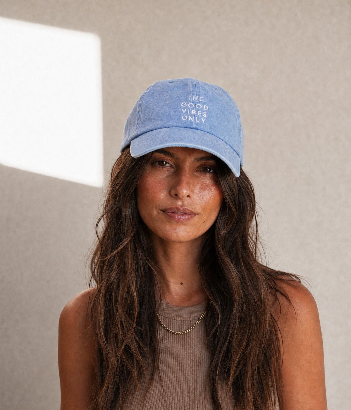 THE GOOD VIBES ONLY. — BLUE worn