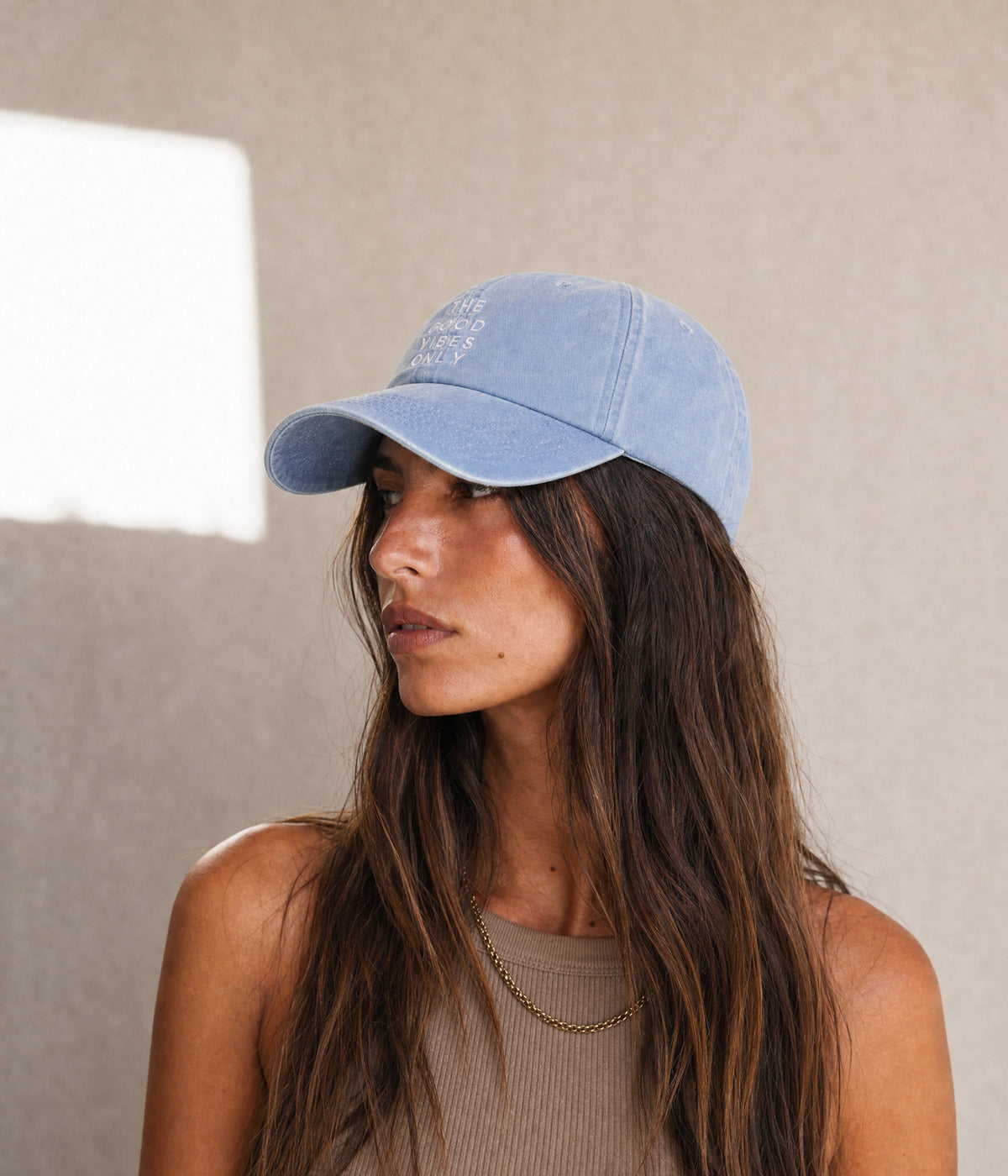 THE GOOD VIBES ONLY. — BLUE worn