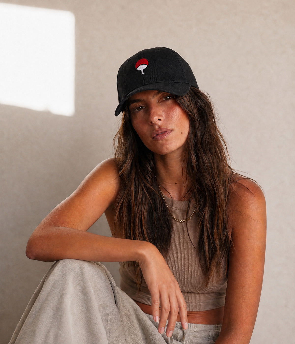 UCHIHA. BLACK worn by a woman
