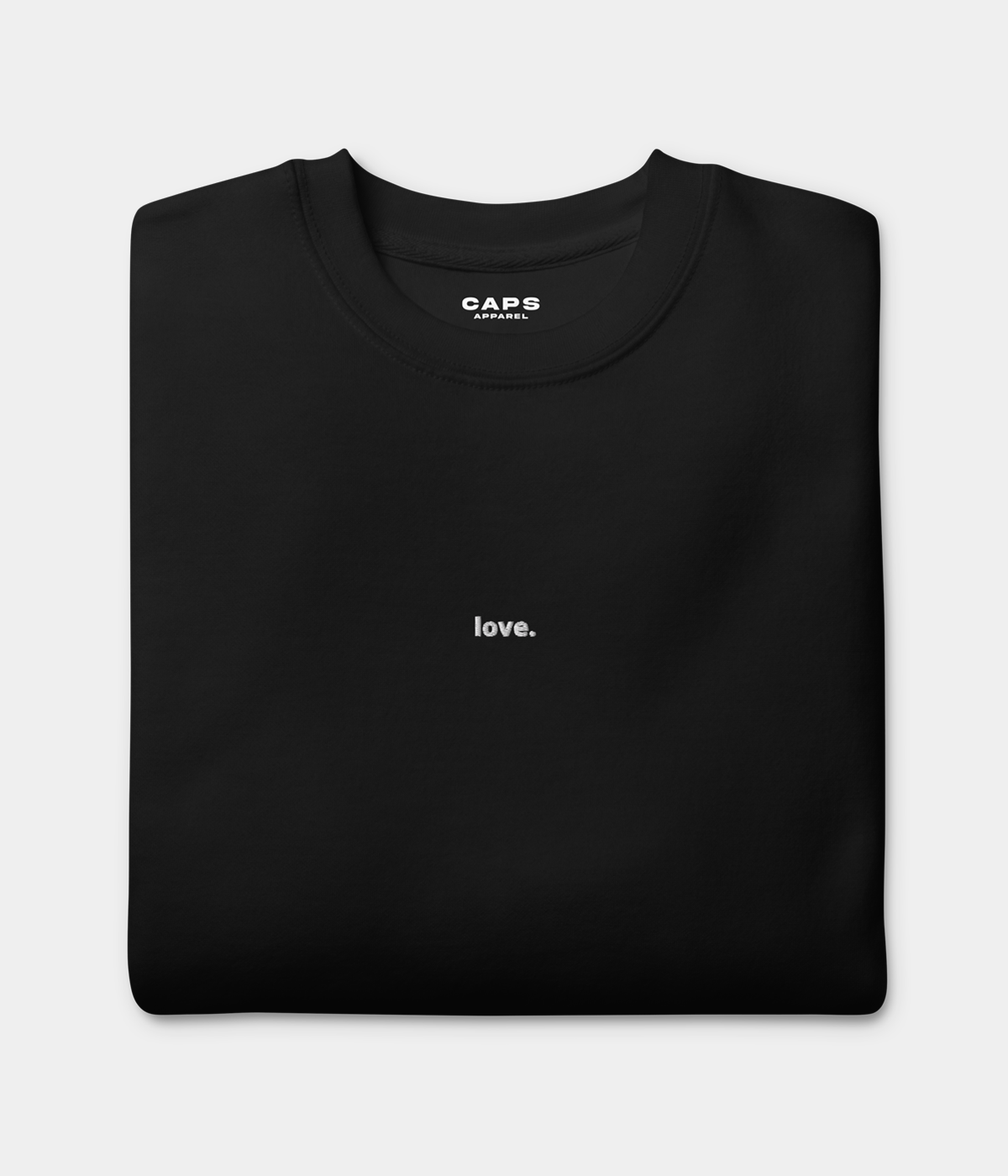 LOVE SWEATER.-CAPS