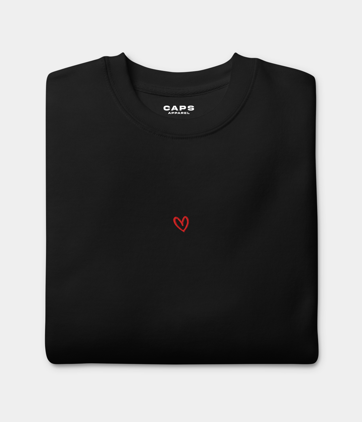 DRAWN HEART SWEATER.