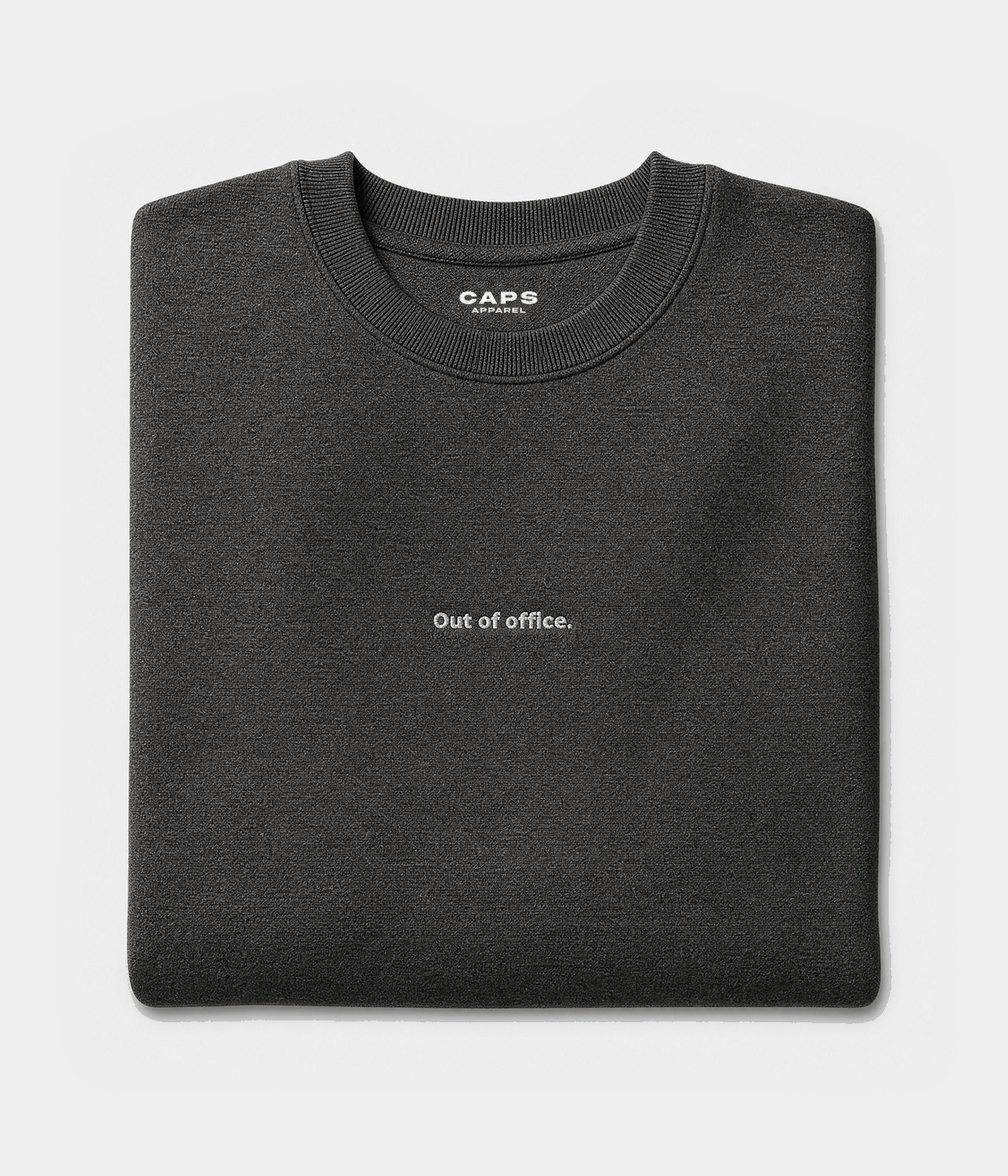 OUT OF OFFICE SWEATER.-CAPS