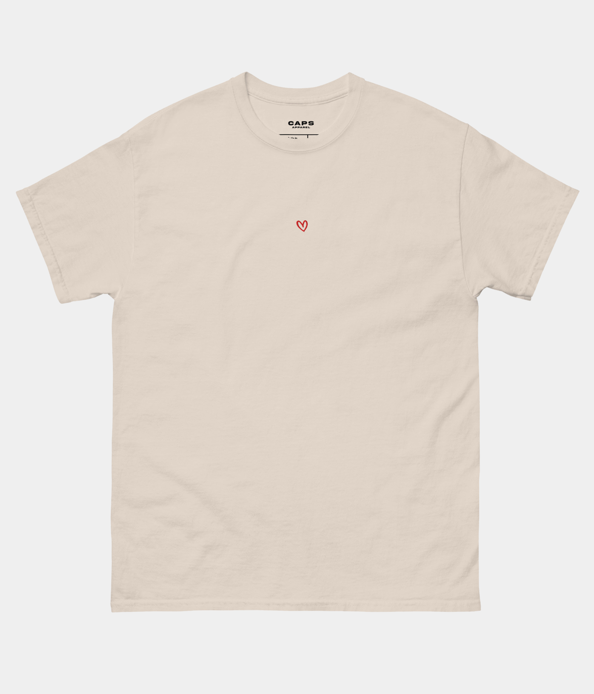DRAWN HEART TEE.
