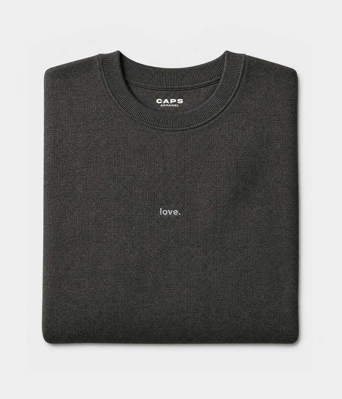 LOVE SWEATER.-CAPS