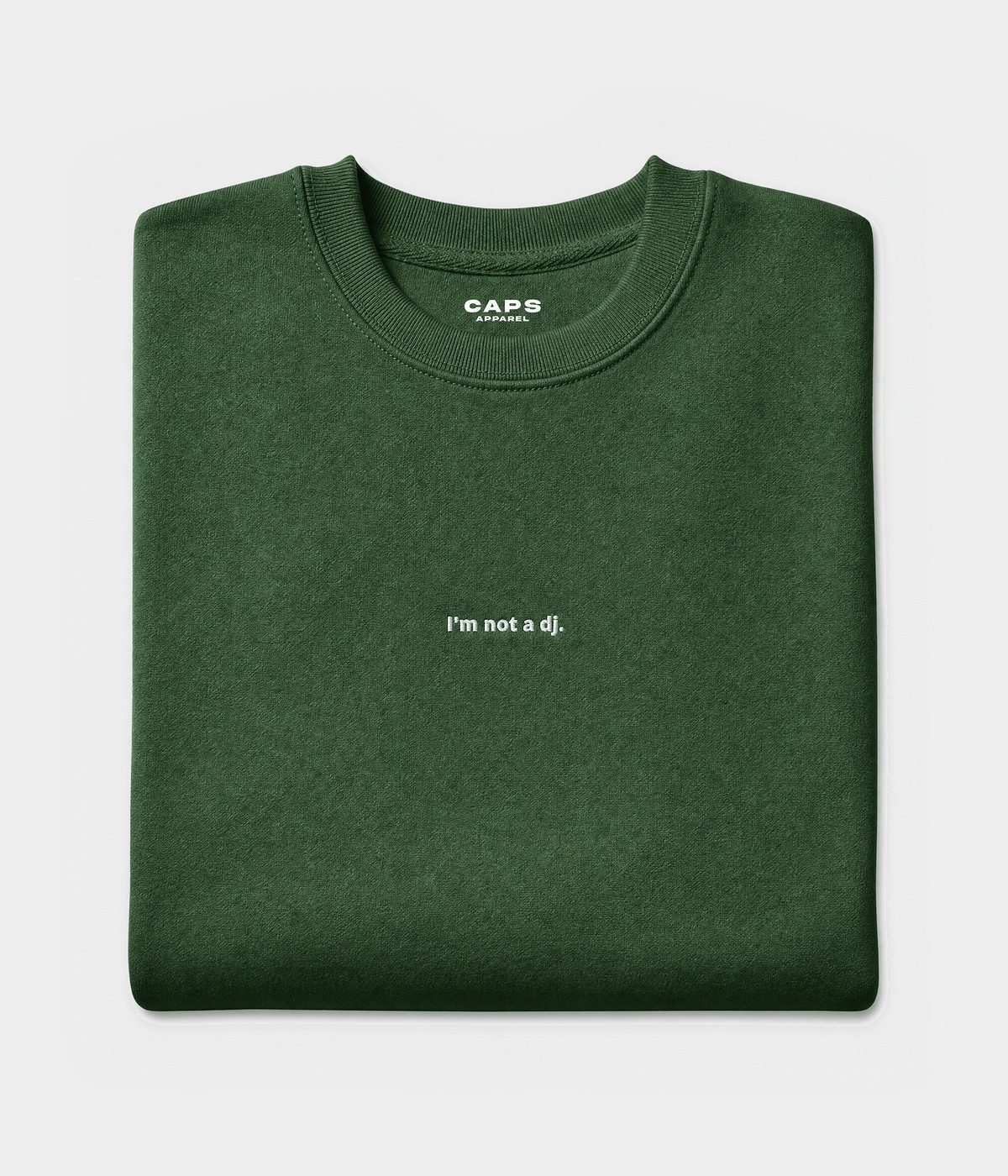 NOT A DJ SWEATER.-CAPS