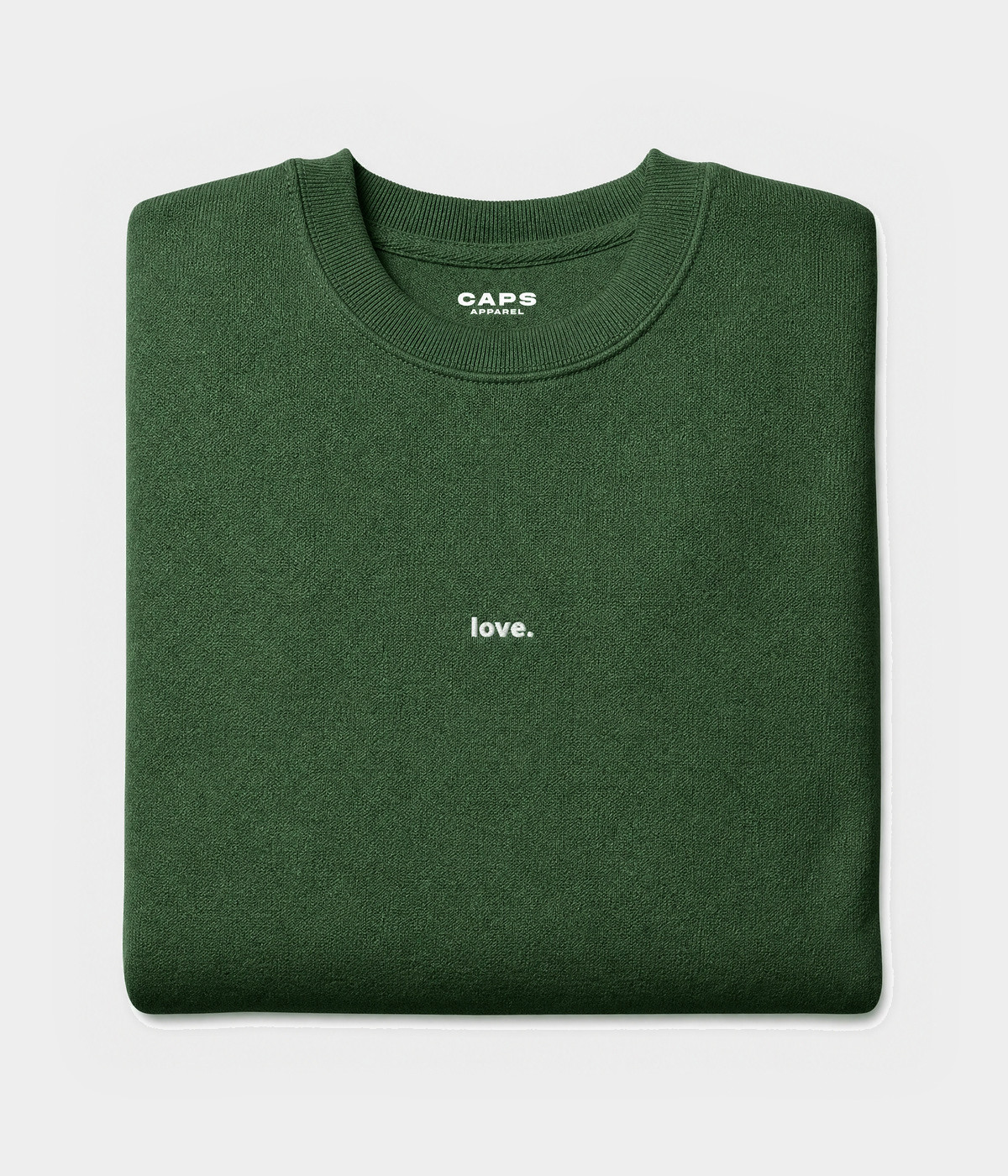 LOVE SWEATER.-CAPS