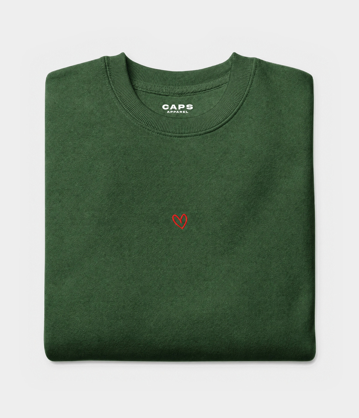 DRAWN HEART SWEATER.-CAPS