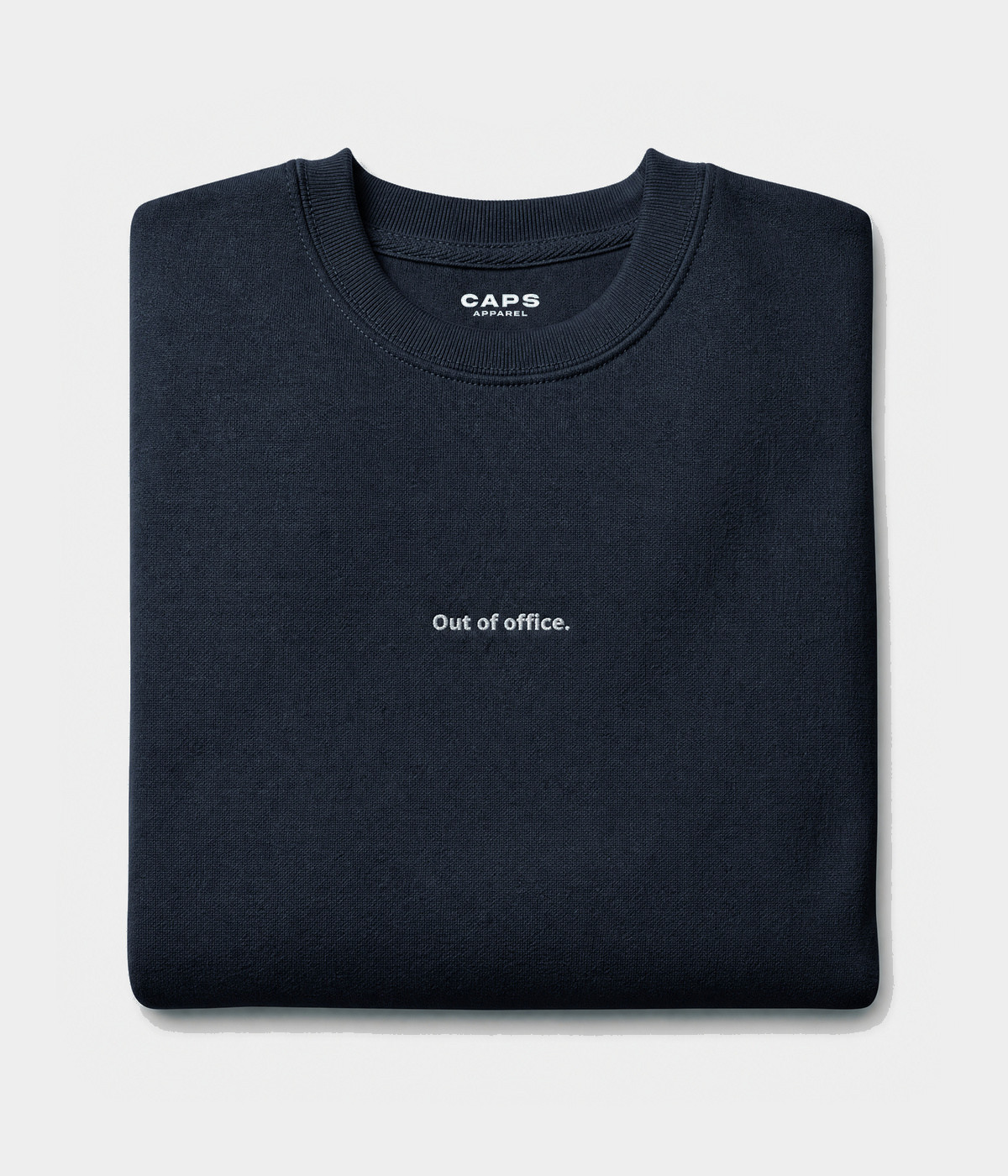 OUT OF OFFICE SWEATER.-CAPS