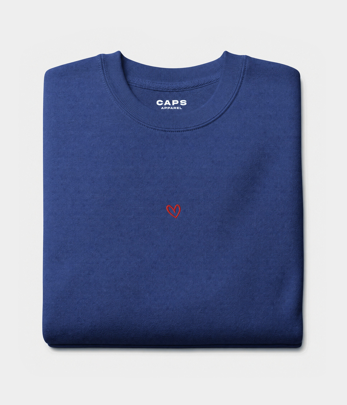 DRAWN HEART SWEATER.-CAPS