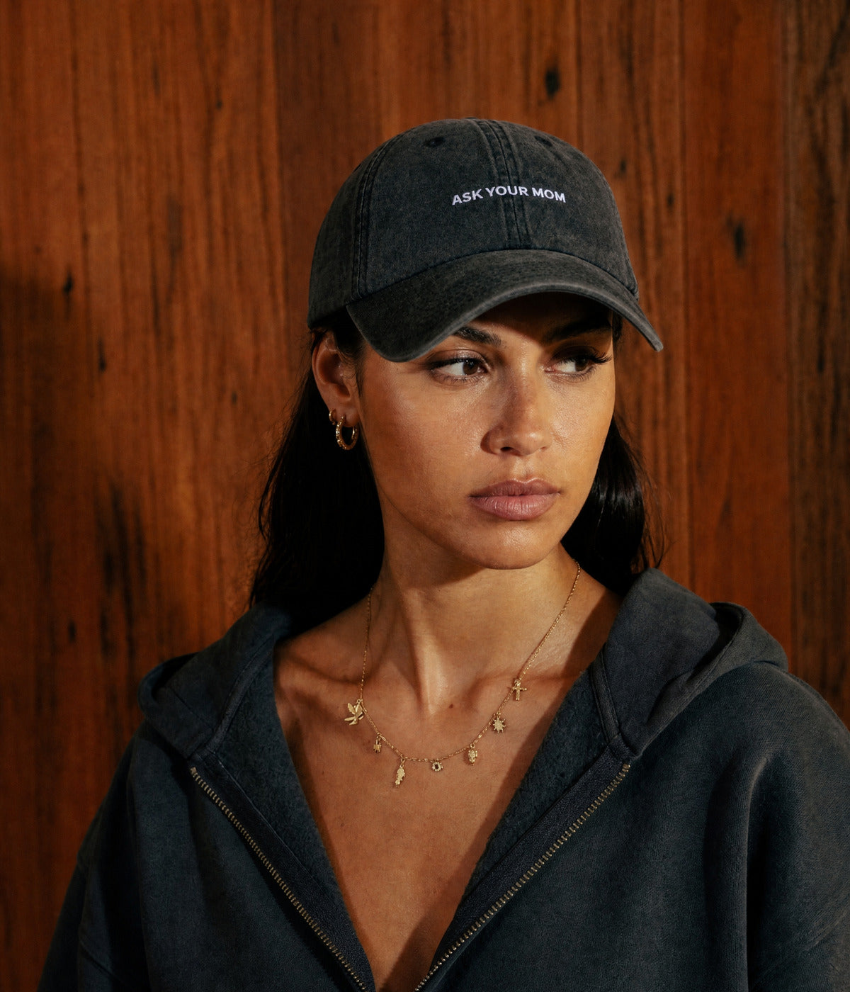 WASHED ASK YOUR MOM. — BLACK worn
