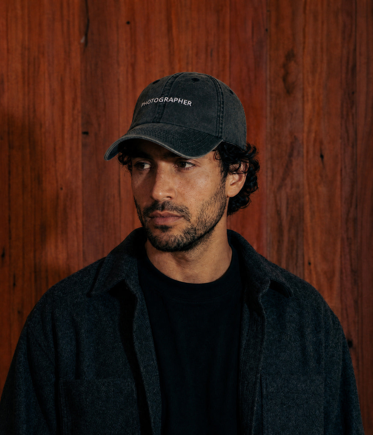 WASHED PHOTOGRAPHER. worn by a man