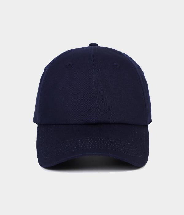 Dad Cap. Marineblauw / Ongevoerd