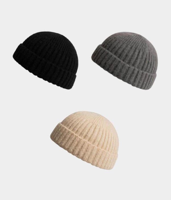 WOOL FISHERMAN BEANIE 3-PACK.