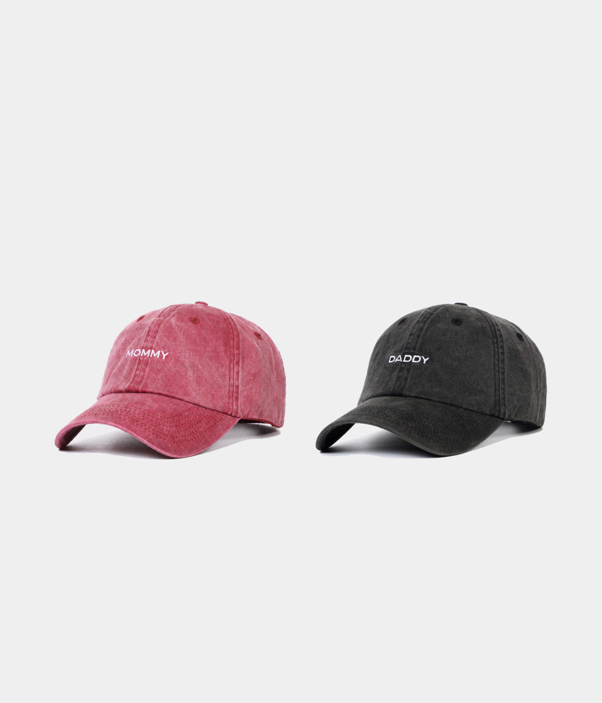 THE PARENT DUO. — RED + BLACK, side view
