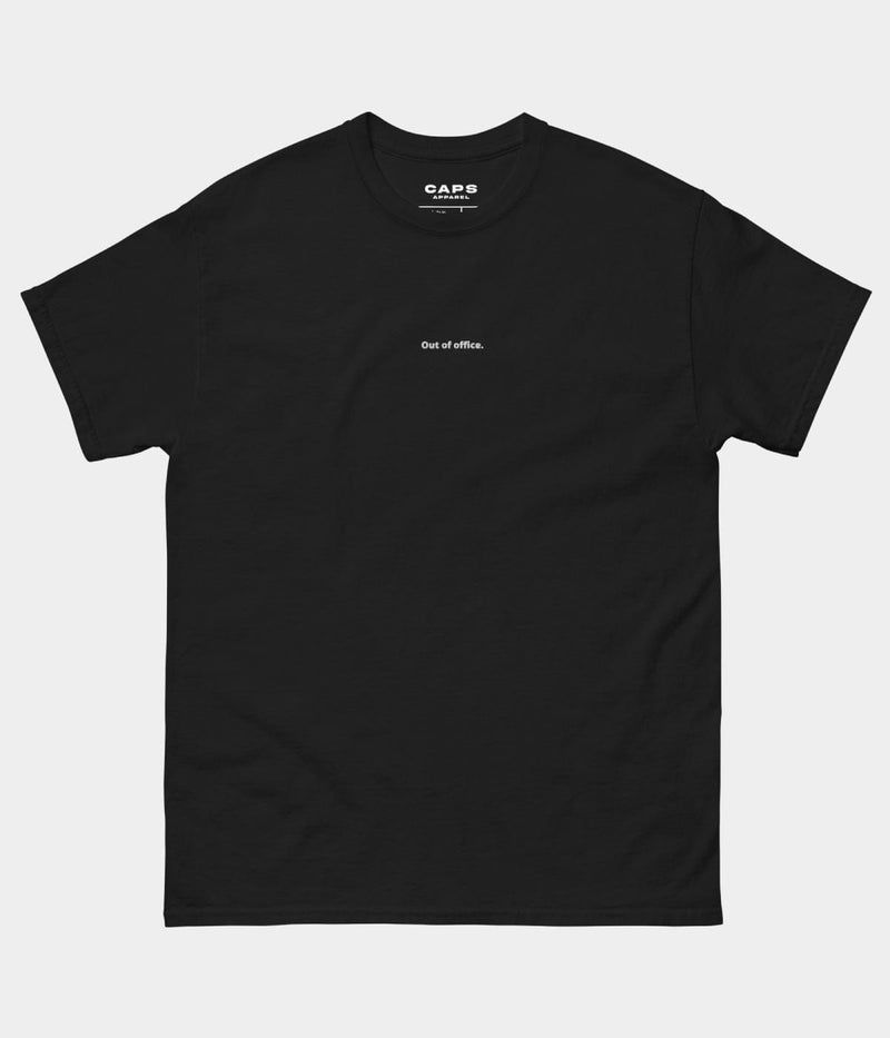 OUT OF OFFICE TEE.-CAPS
