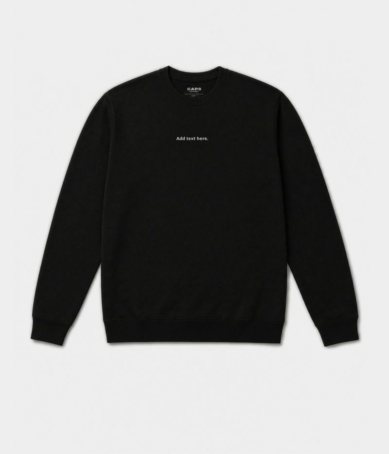 CUSTOM SWEATER.-CAPS