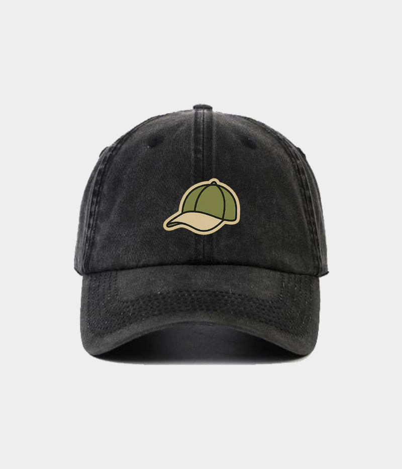 WASHED CAP ON CAP.