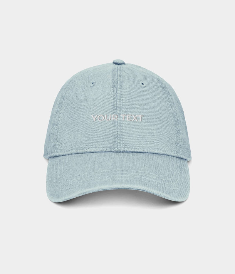 CUSTOM DENIM CAP.