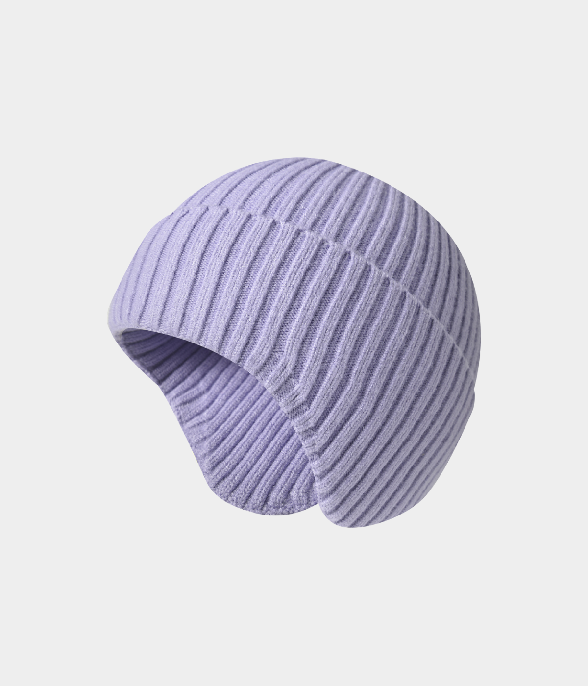 KNIT EARMUFF BEANIE.