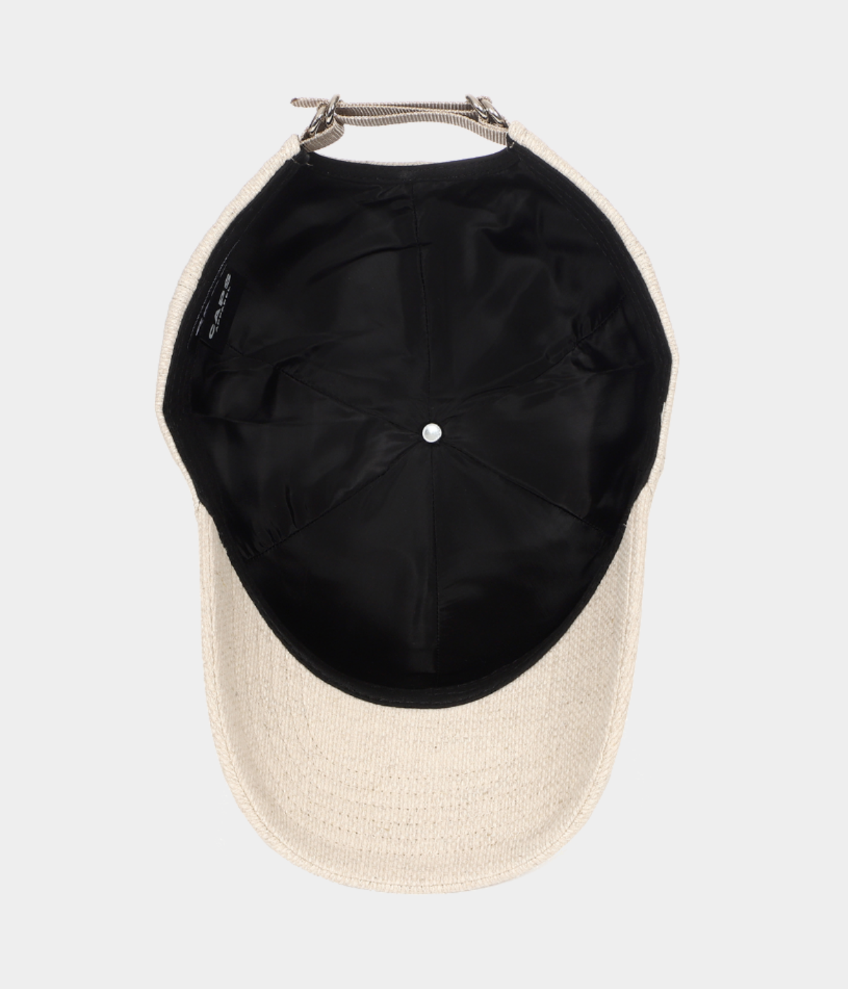 LINEN VARSITY CAP.