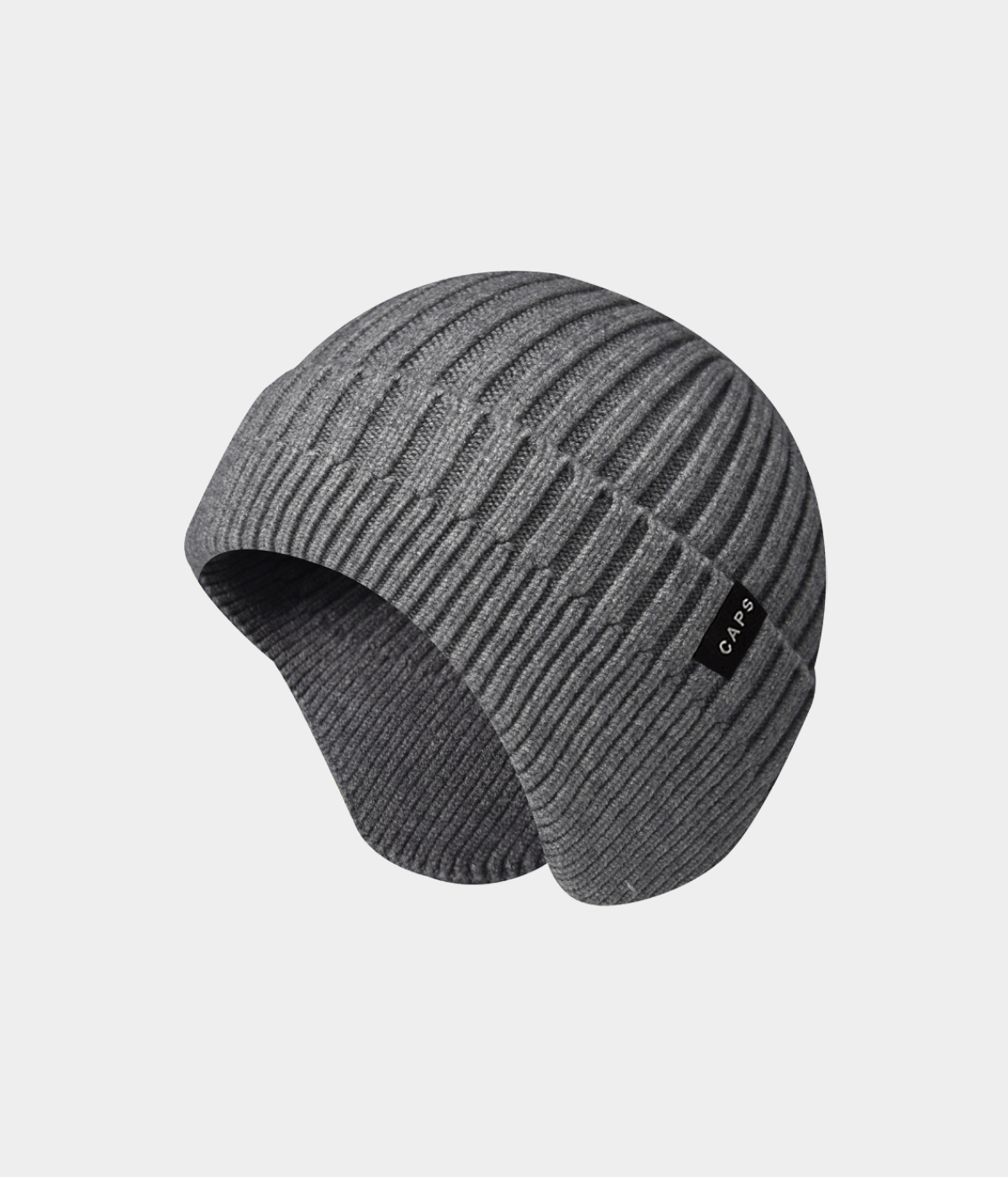 LOGO CABLE EARMUFF BEANIE.-CAPS
