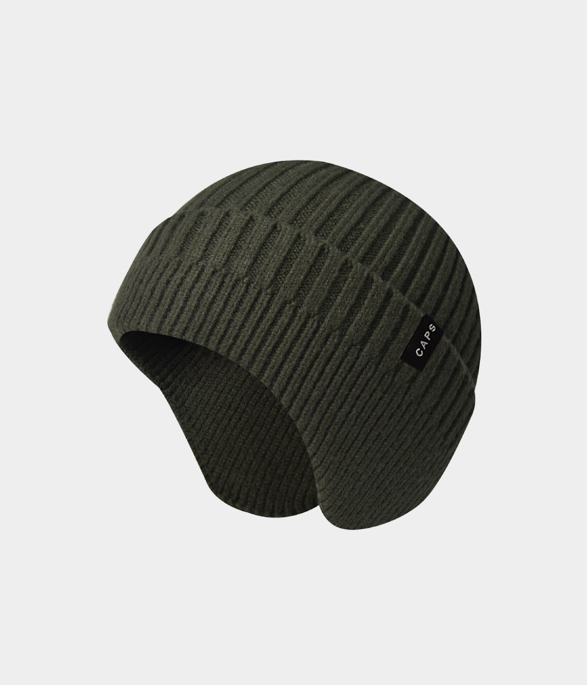 LOGO CABLE EARMUFF BEANIE.-CAPS