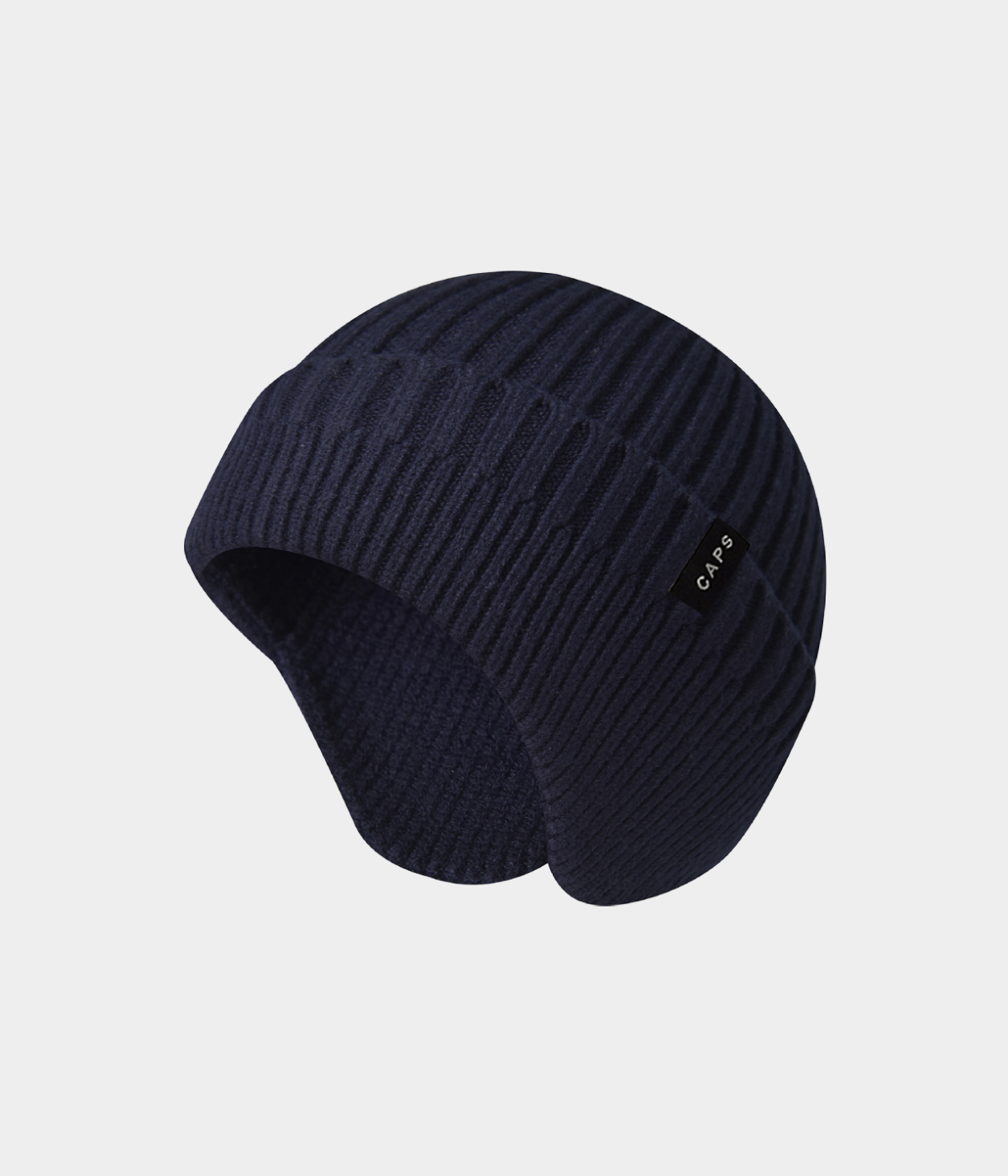 LOGO CABLE EARMUFF BEANIE.-CAPS