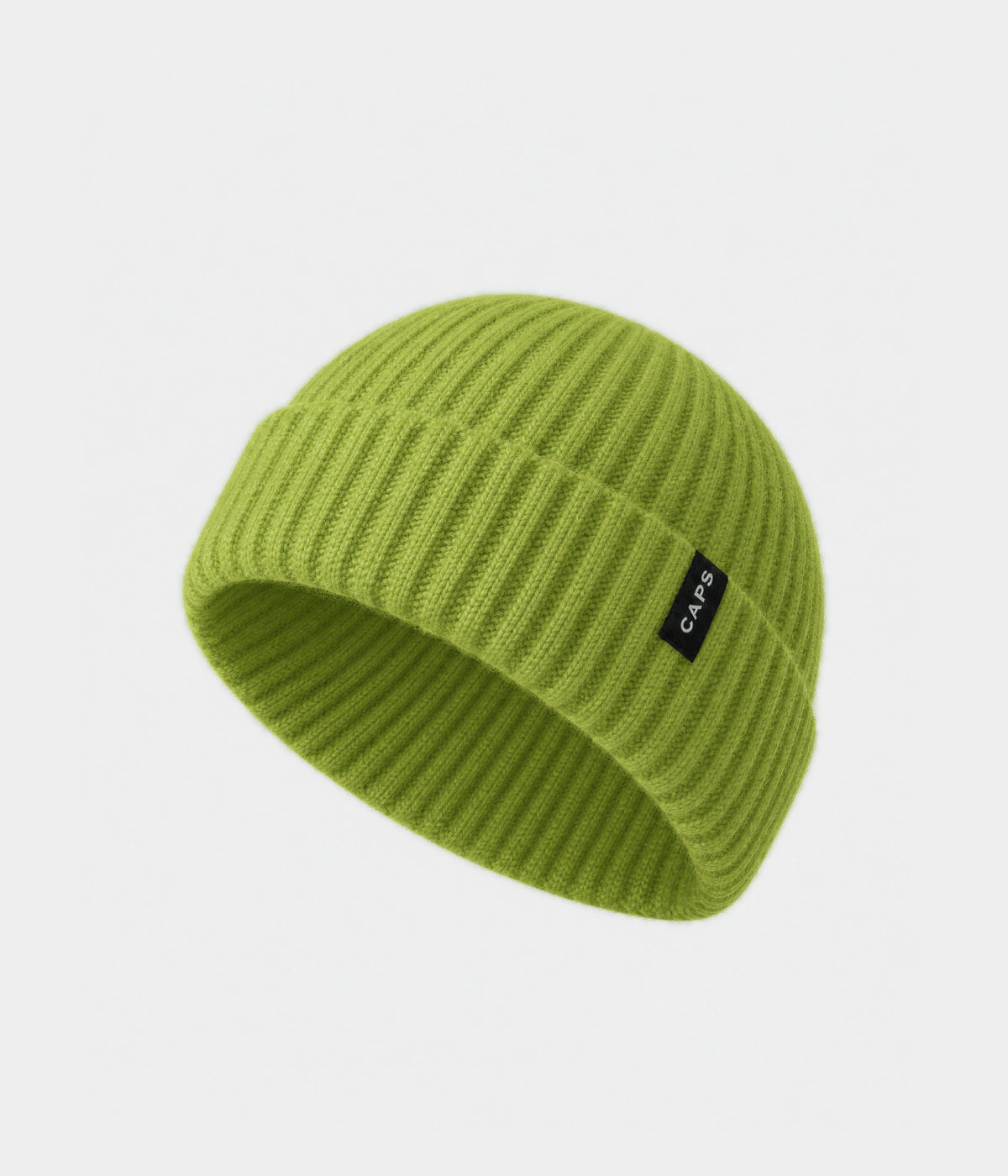 LOGO FISHERMAN BEANIE ACID GREEN