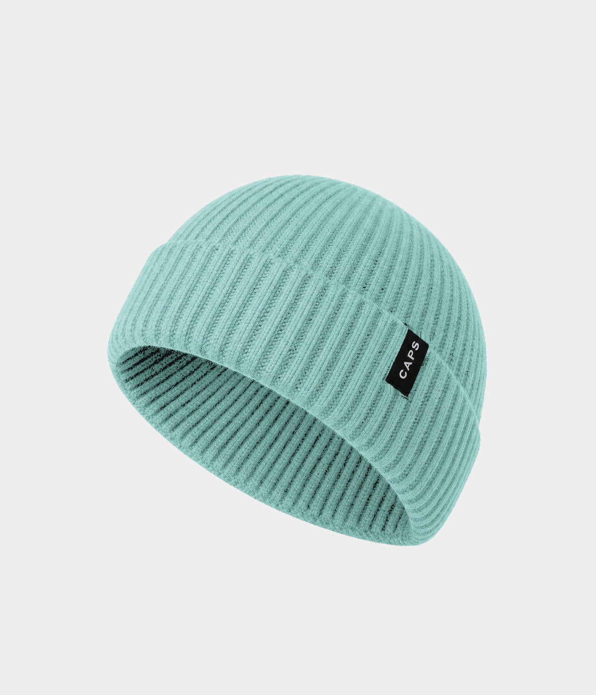 LOGO FISHERMAN BEANIE AQUA BLUE