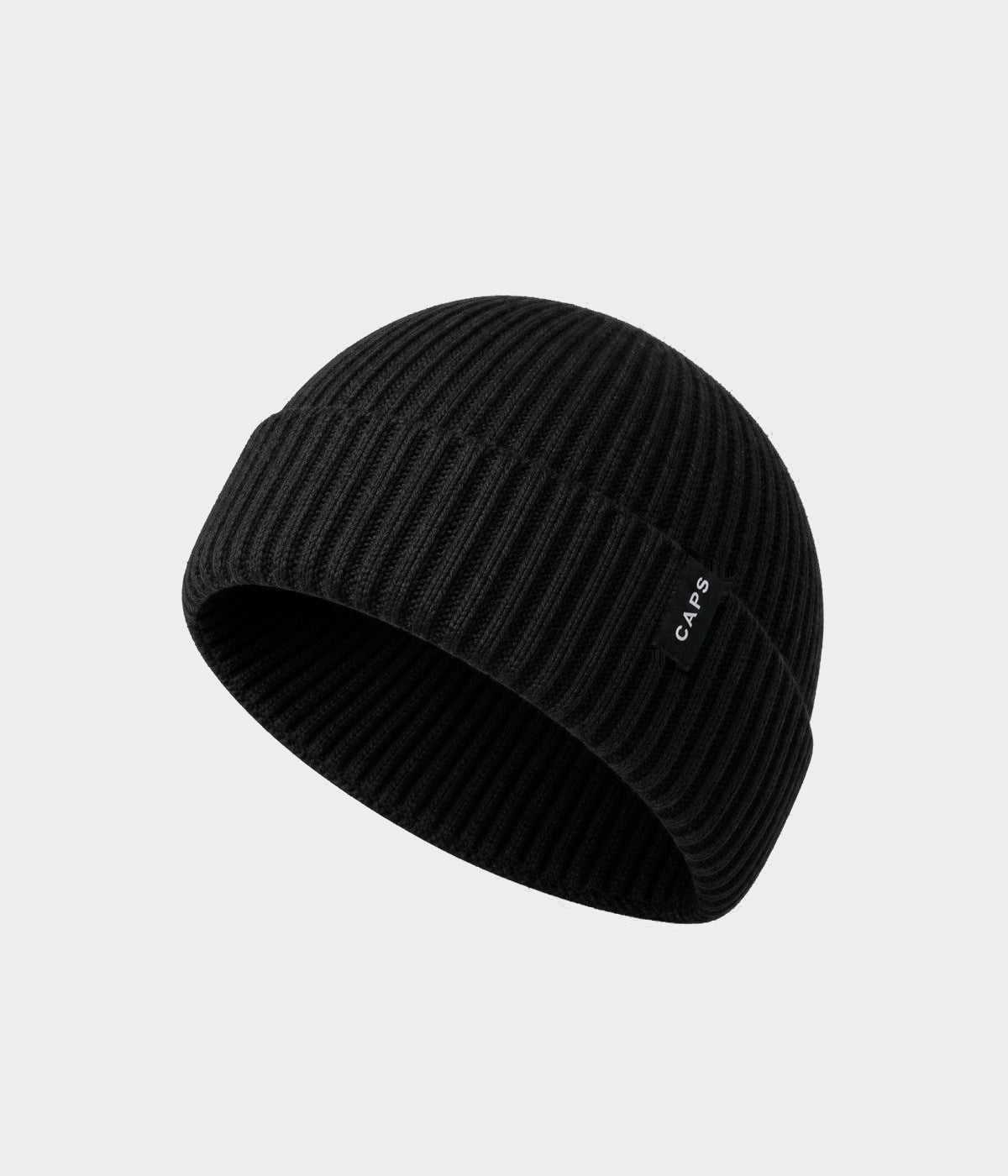 LOGO FISHERMAN BEANIE BLACK
