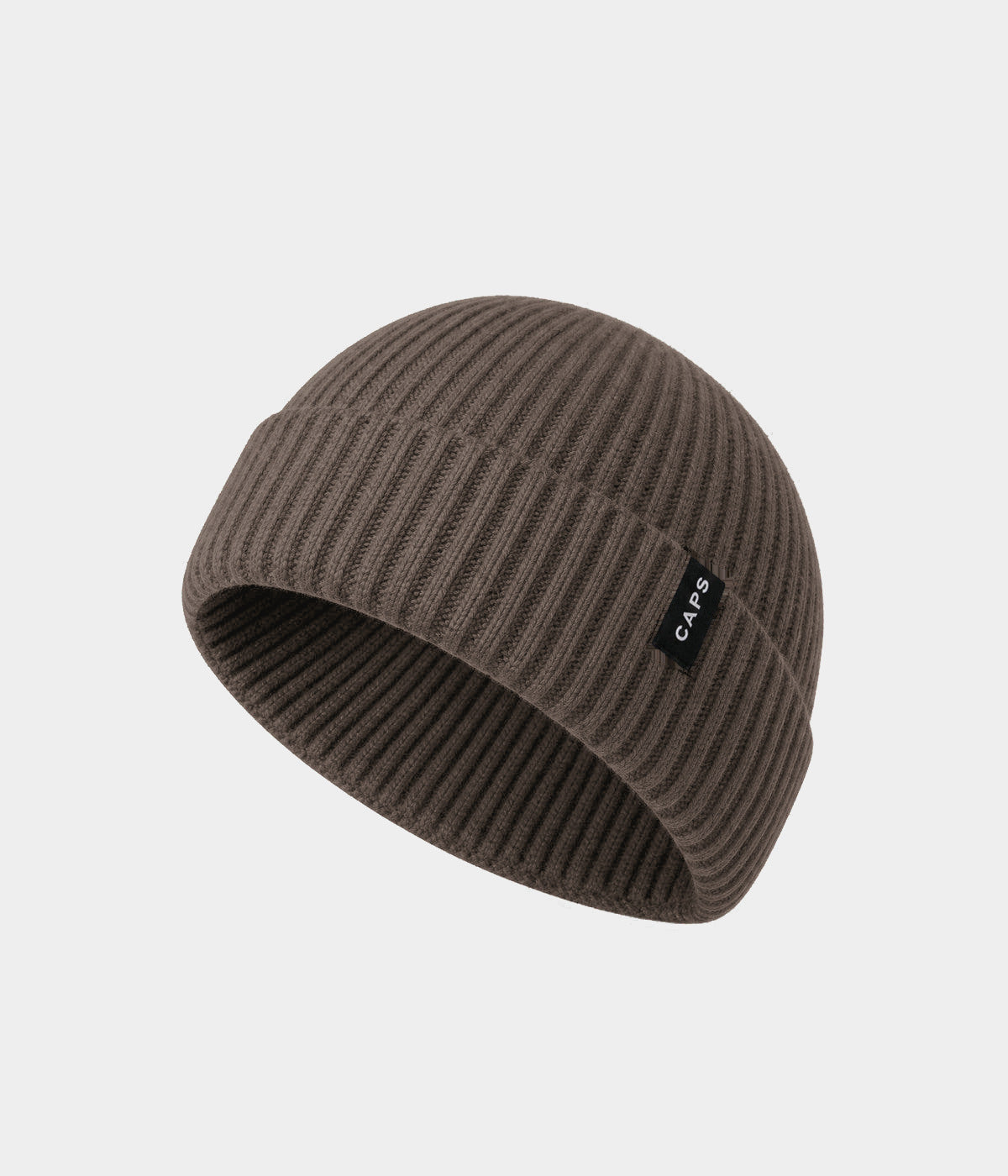 LOGO FISHERMAN BEANIE BROWN