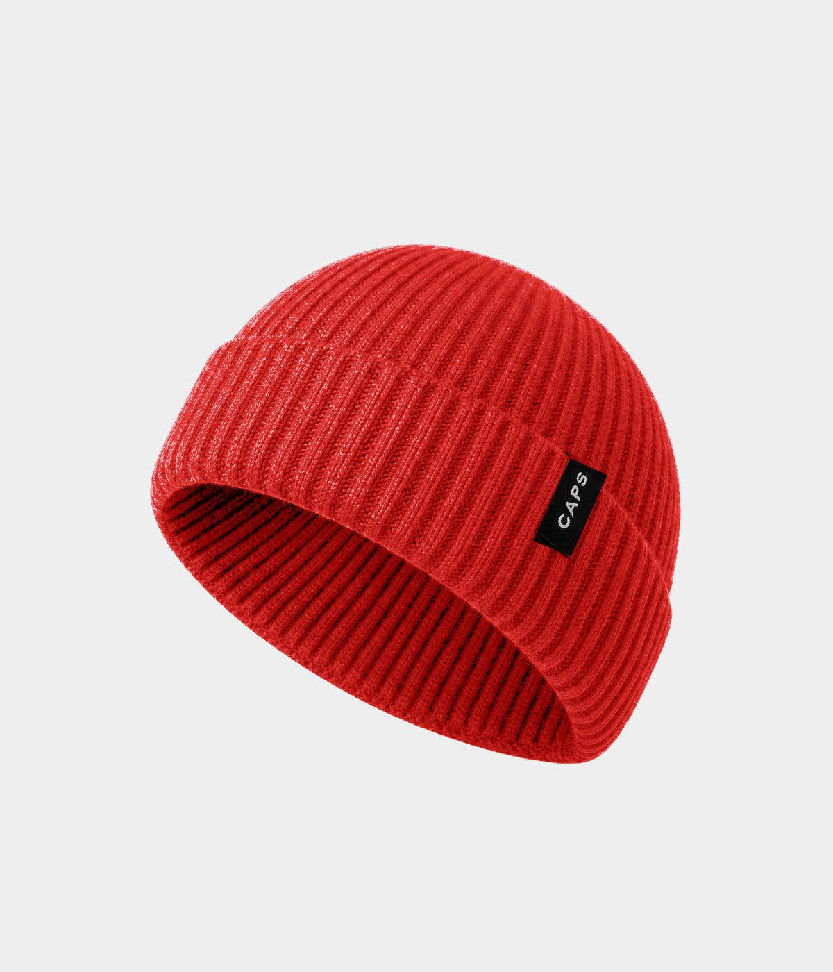 LOGO FISHERMAN BEANIE RED