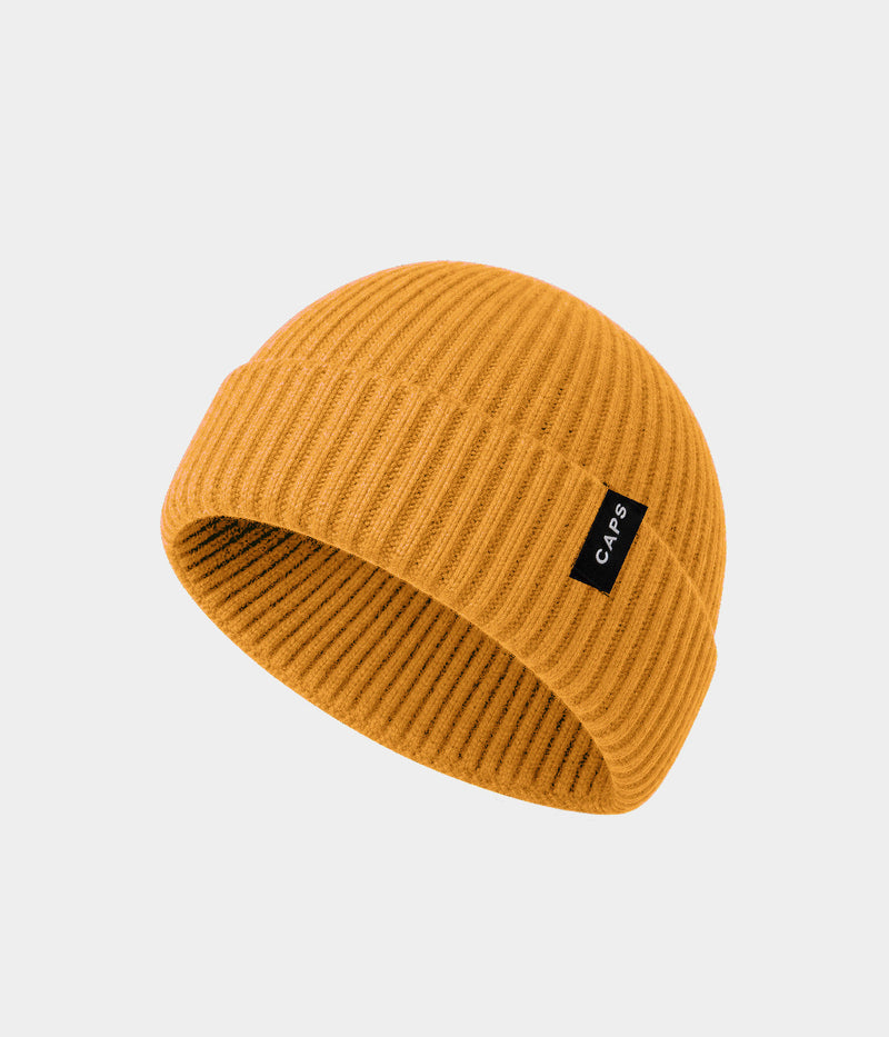 LOGO FISHERMAN BEANIE YELLOW