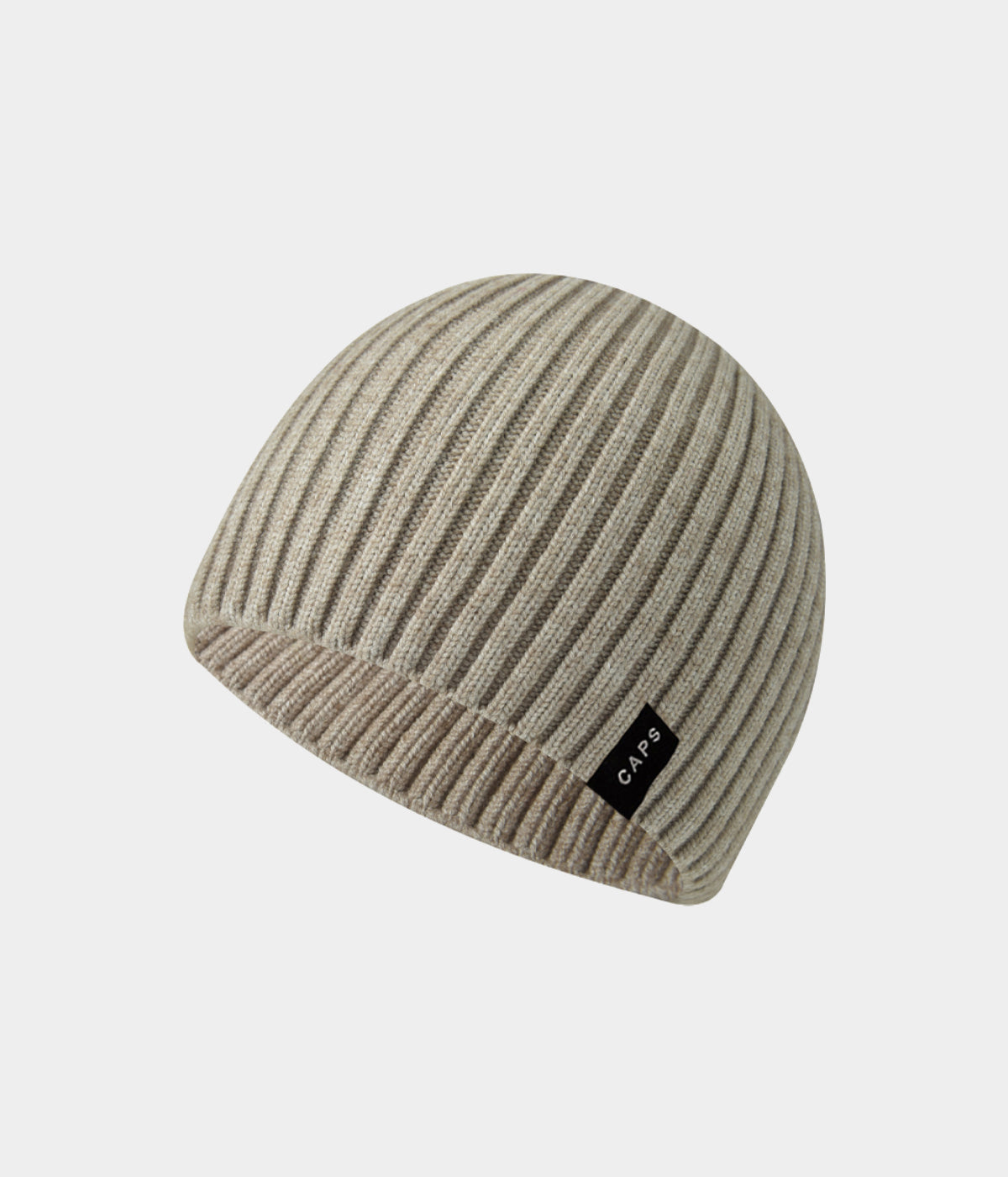 LOGO RIB KNIT BEANIE.