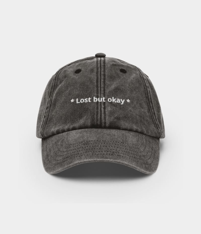 CAPS Apparel Lost But Okay Black Cap Vooraanzicht
