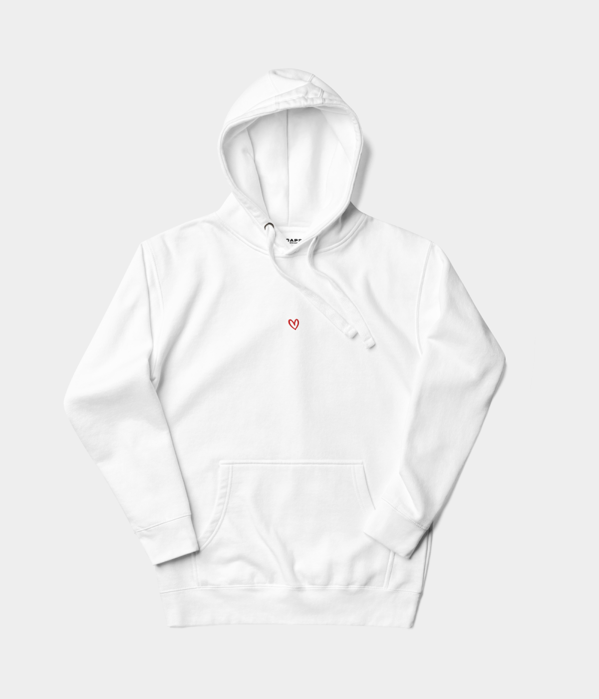 GEZEICHNETER HERZ-HOODIE.