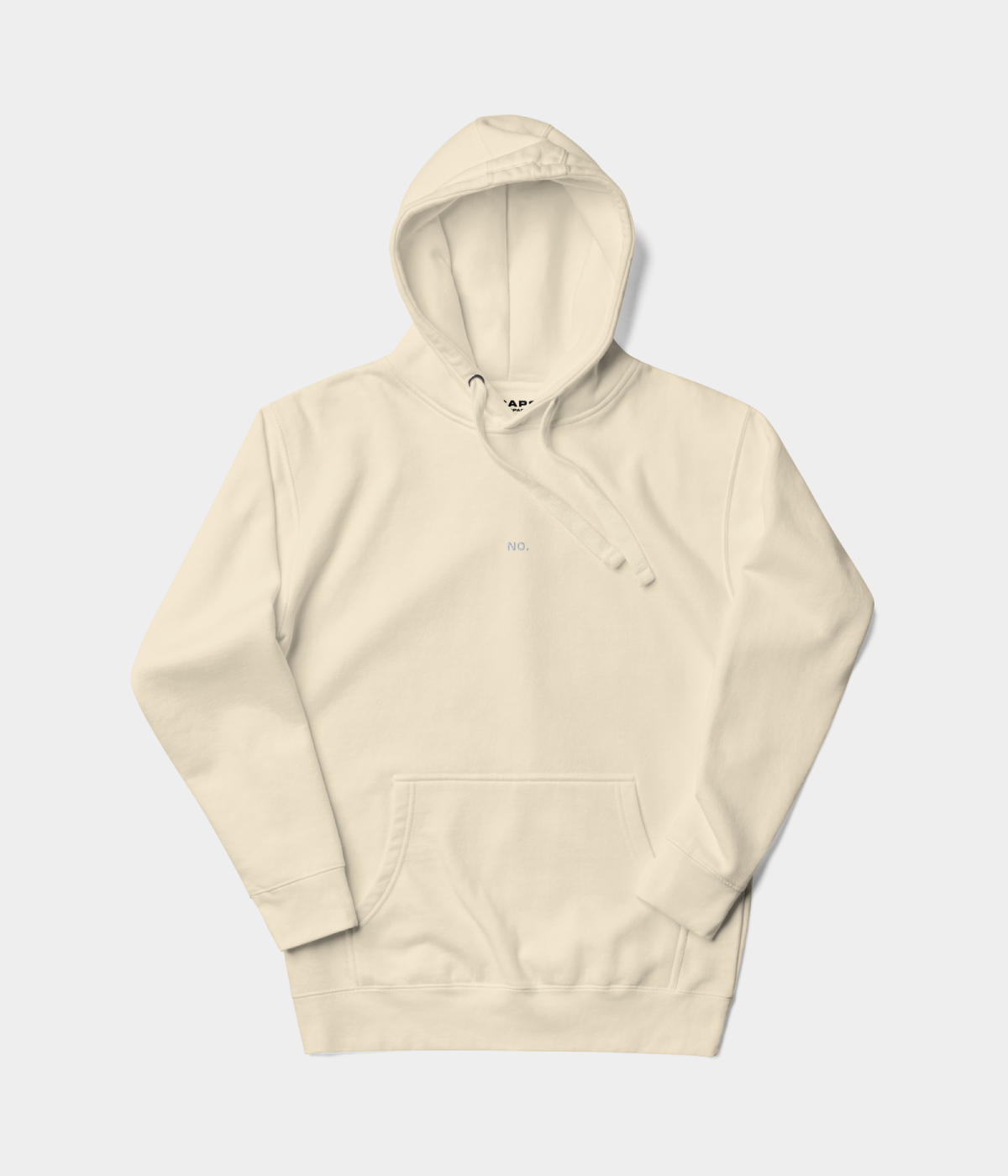 NO HOODIE.